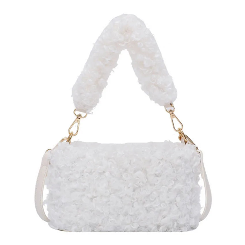 Plush Small Square Bag Shoulder Bag