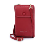 Women Mini Matte Leather Crossbody Bag Lady Phone Purse Handbag