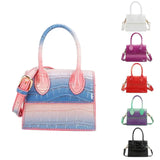 Crocodile Pattern Crossbody Bag Women Shoulder Handbag