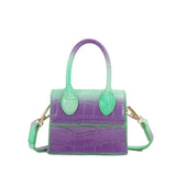 Crocodile Pattern Crossbody Bag Women Shoulder Handbag