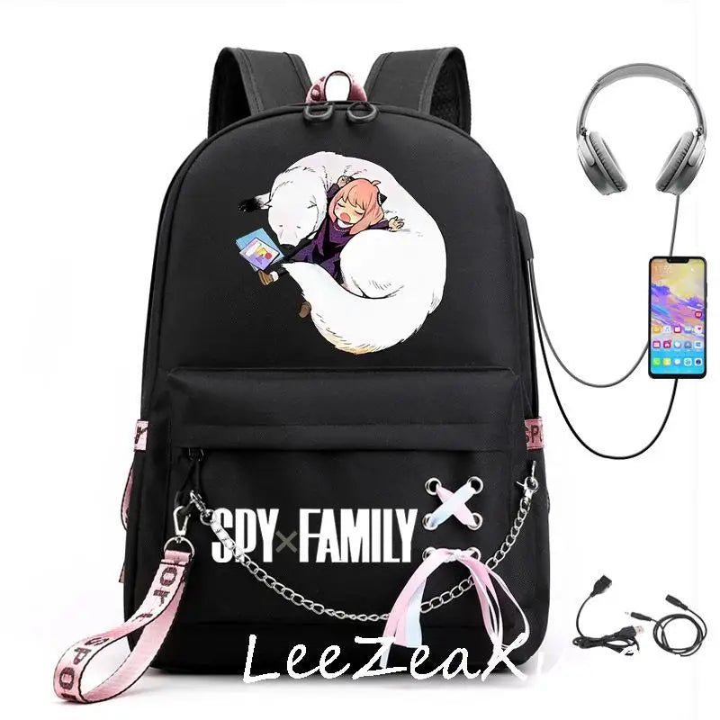 Spy x Family Anya Cosplay Backpack Student School Shoulder Bag