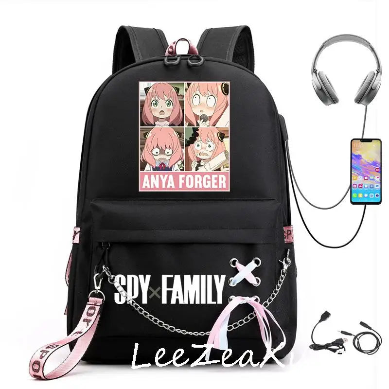 Spy x Family Anya Cosplay Backpack Student School Shoulder Bag