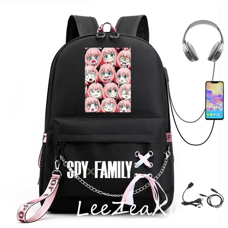 Spy x Family Anya Cosplay Backpack Student School Shoulder Bag