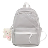 Women's Letter Junior High School Backpack Large Capacity