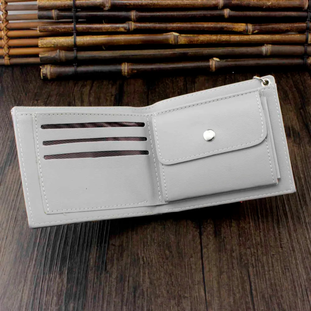 Boys Man Casual Wallet Coins Purse with Chain
