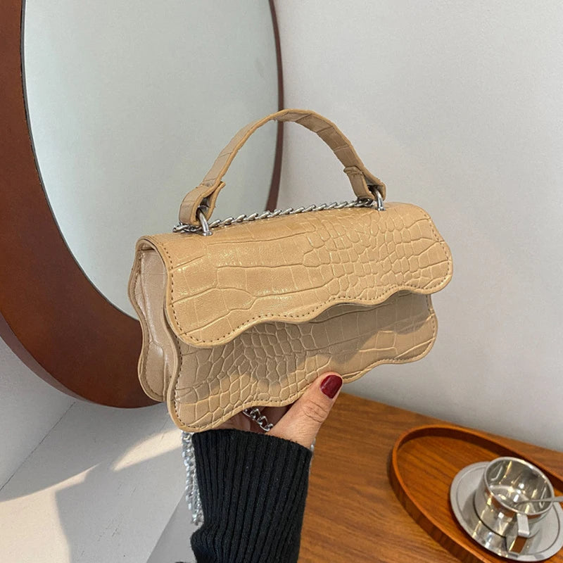 Solid Pu Leather Shoulder Bag Women's Crossbody Bags