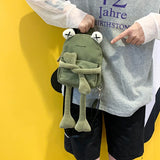 Cartoon Frog Bag Casual Messenger Bag Small Shoulder Crossbody Bag