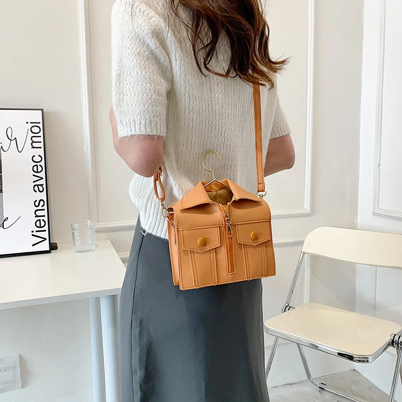 Women's Wide Strap Crossbody Shoulder Bag Soft Small Handbag B287
