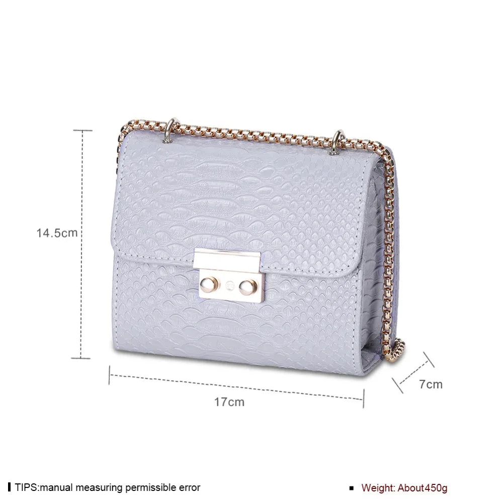 Women Hasp Flap Shoulder&Crossbody Bags PU Leather Lock Handbags