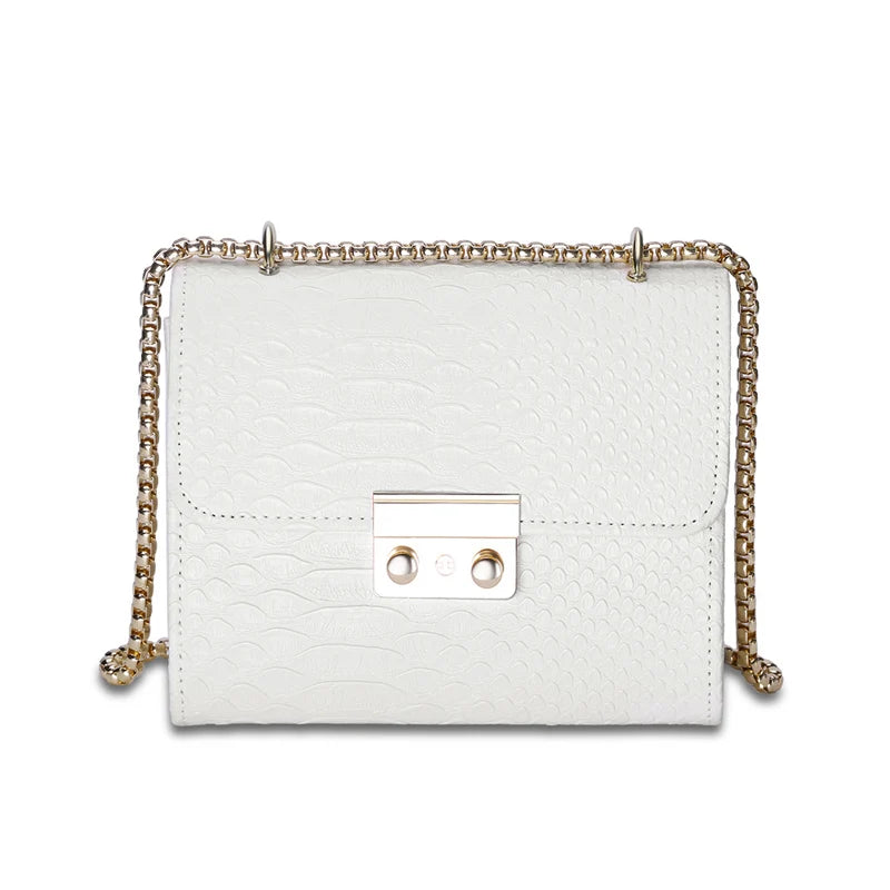 Women Hasp Flap Shoulder&Crossbody Bags PU Leather Lock Handbags