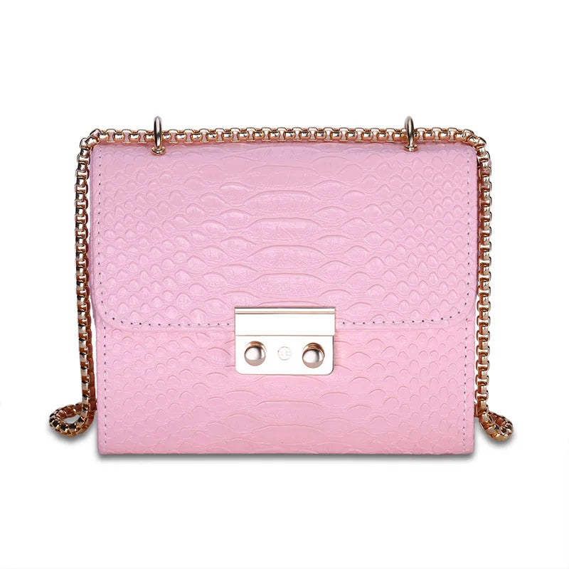 Women Hasp Flap Shoulder&Crossbody Bags PU Leather Lock Handbags