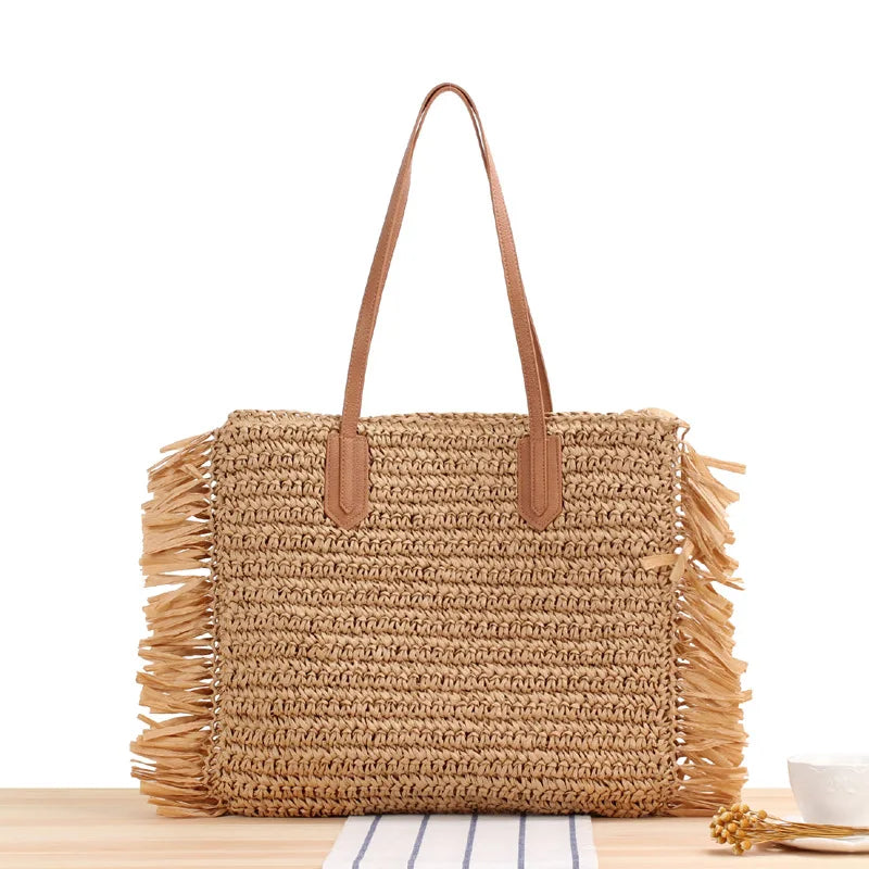 Summer Women's Handbag w/ Phone Pocket Zipper