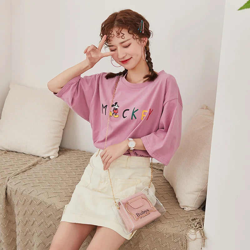 Small Clear Cat Handle Shoulder Bag for Women