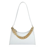 Thick Chain Handbag Shoulder Bags PU Leather Crossbody Tote Purse