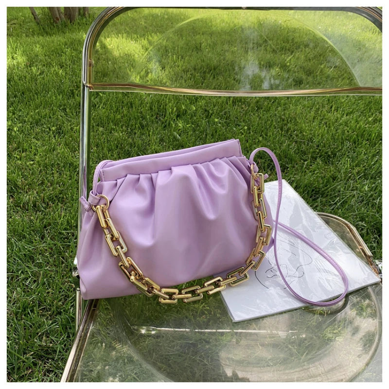 Chain Shoulder Bags Women's Cloud Crossbody Bag