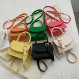 Mini PU Leather Clutch Bag For Women Crossbody Messenger Bag
