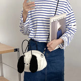 Fluffy Bucket Handbag Crossbody Women's Messenger Tote Bag