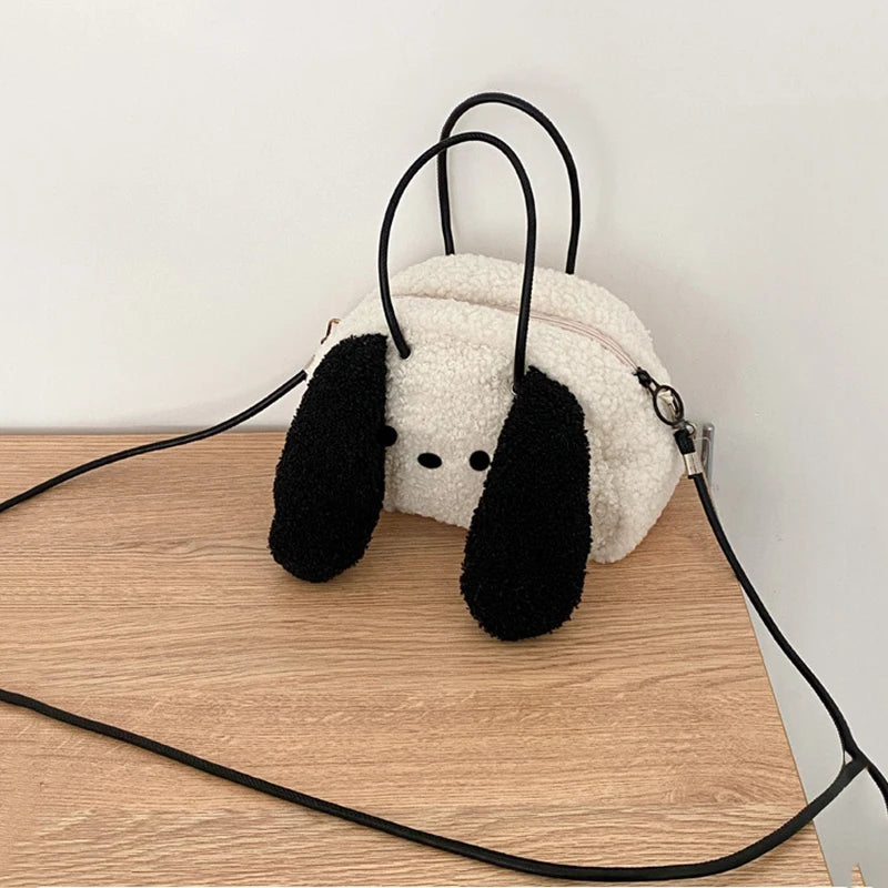 Fluffy Bucket Handbag Crossbody Women's Messenger Tote Bag