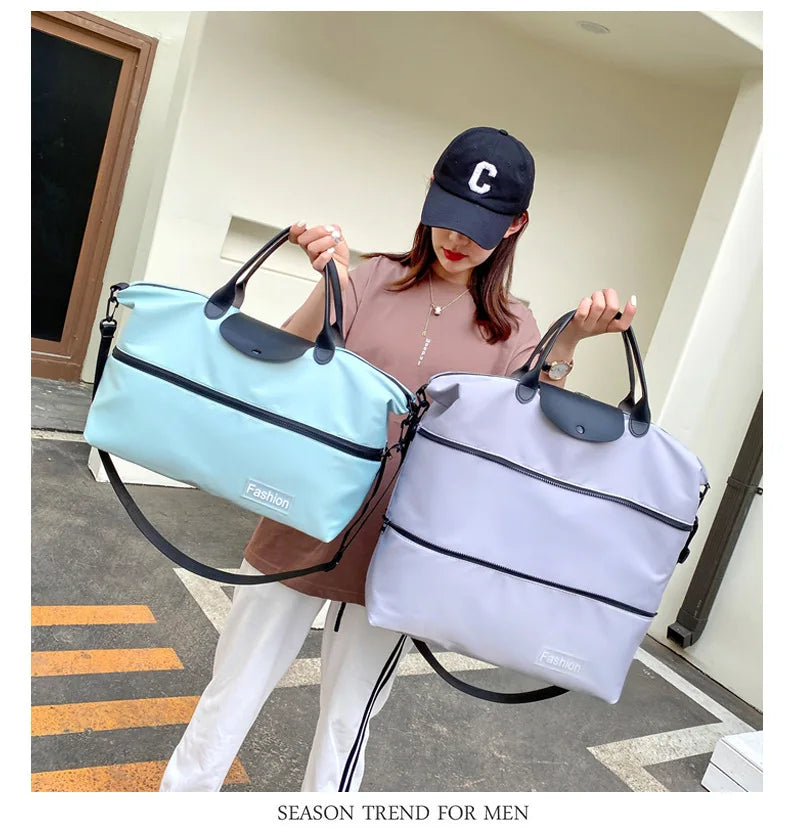 Large Capacity Waterproof Travel Bag with Dry/Wet Separation