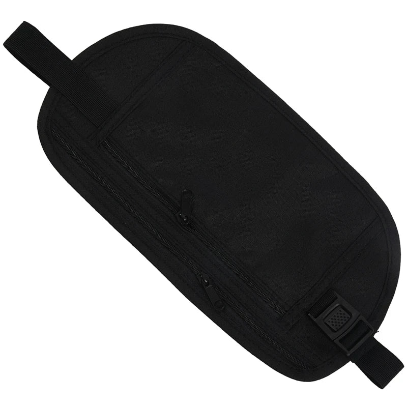 Travel Money Belt Waist Pouch Passport Bag