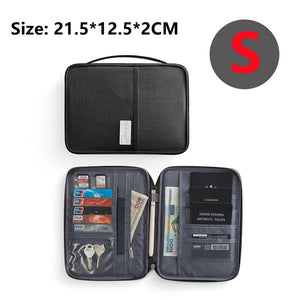Travel Wallet Passport Holder Family Waterproof Document Organizer