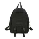 Casual Backpack Shoulder Bag Solid SchoolBag for Teenage Girl Boy