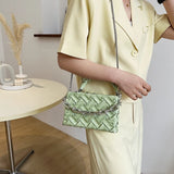 Versatile Chain Crossbody Pleated Handheld Bag Female