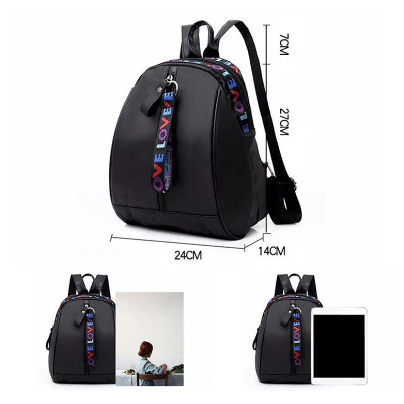 Waterproof Shoulder Bag Lady Travel Backpack Teenage Girls
