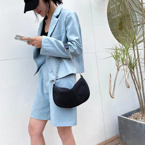 Chain Women's Bag Single Shoulder Messenger Bag Underarm French Stick Bag