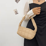 Winter Cotton Clutch Handbag Women Casual Tote