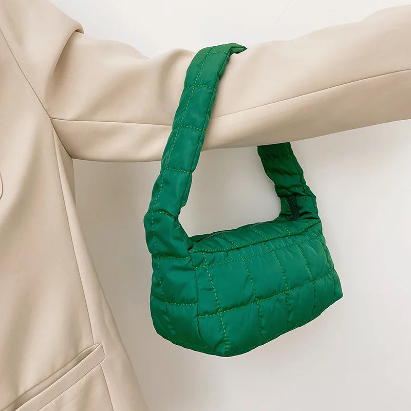 Winter Cotton Clutch Handbag Women Casual Tote