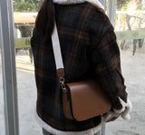 Winter Retro Joker Solid Shoulder Messenger Small Square Bag