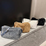 Winter Plush Crossbody Bag Soft Faux Fur Shoulder Handbag