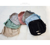 Corduroy Teenage School Backpack for Girls