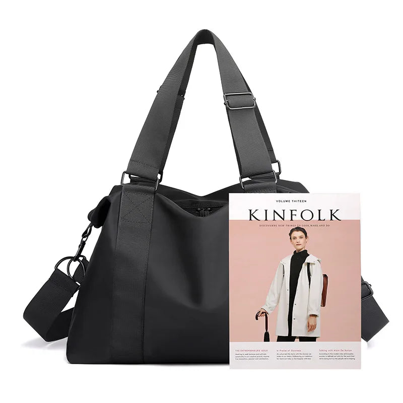 Women Casual Nylon Tote Bag Lightweight Waterproof Handbag