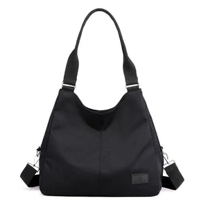 Women Casual Nylon Big Tote Bag Lightweight Waterproof Large Capacity Handbag