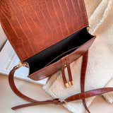 Crocodile PU Leather Crossbody Shoulder Bag Small Purse Messenger Shoulder Bags