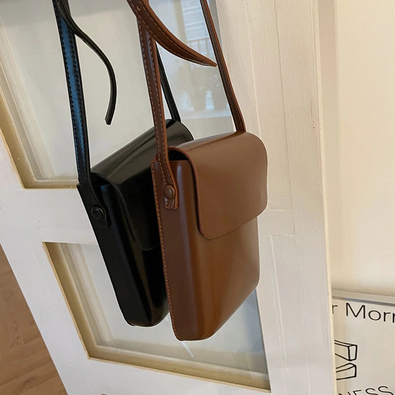 Women Handbags Pu Leather Shoulder Bags Large Capacity Crossbody Solid Flap