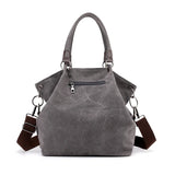 Casual Canvas Shoulder Bag Large Capacity Top-handle Bag