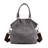 Casual Canvas Shoulder Bag Large Capacity Top-handle Bag