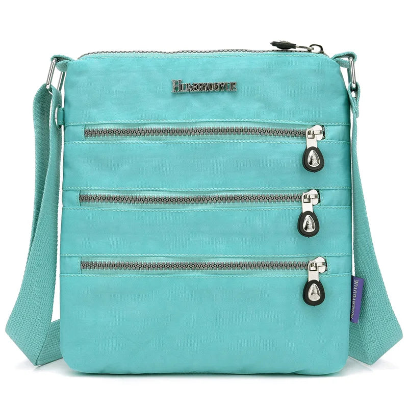 Waterproof Nylon Messenger Bag Crossbody Tote for Women