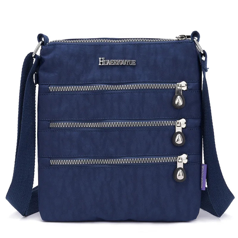 Waterproof Nylon Messenger Bag Crossbody Tote for Women