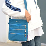 Waterproof Nylon Messenger Bag Crossbody Tote for Women