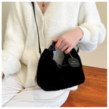 Fluffy Fur Shoulder Bag for Women Plush Handbag