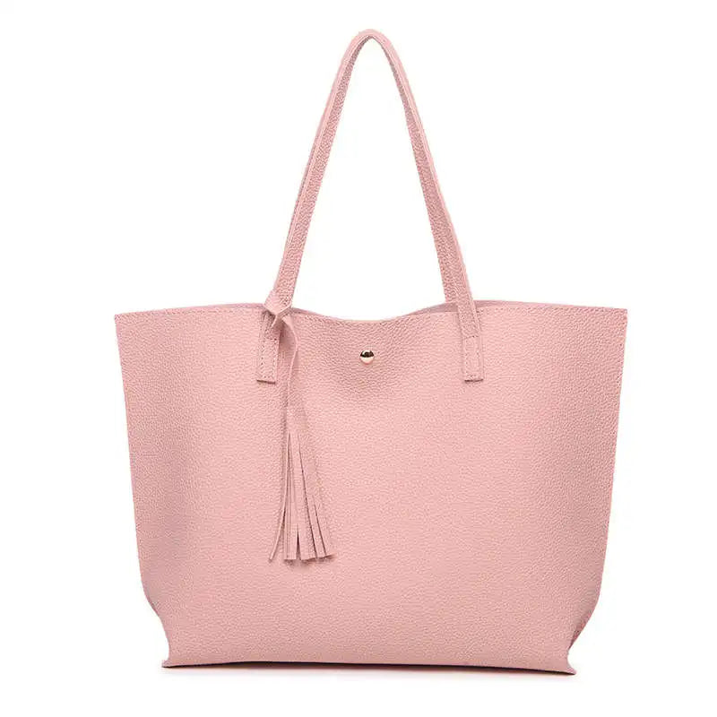 Women Leather Shoulder Bags Practical Zipper Handbags Purse Totes