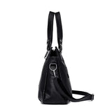 Women Retro Tassel Tote Bag Messenger Handbag High PU Leather Shoulder Bag