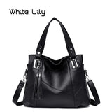 Women Retro Tassel Tote Bag Messenger Handbag High PU Leather Shoulder Bag