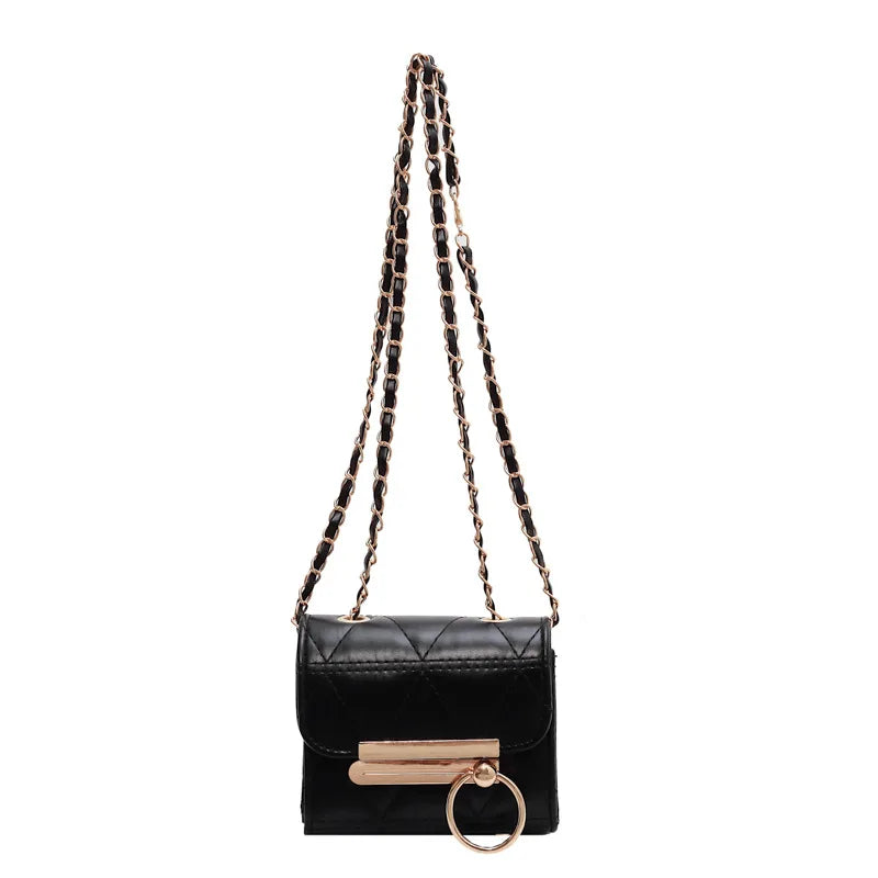 Casual Shoulder Bag with Chain Strap for Women