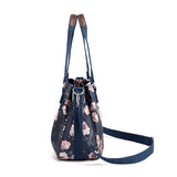 Flower Printed Shoulder Messenger Bag Women Crossbody Tote Handbag