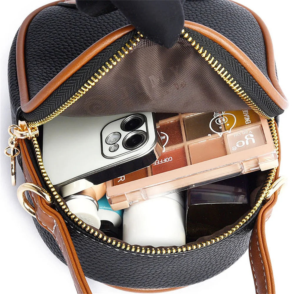 Chic Small Leather Crossbody Bag for Women